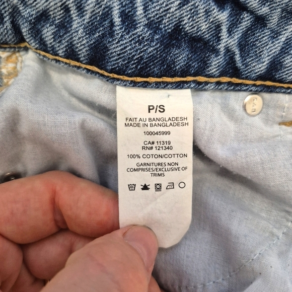 Dynamite Two Toned Blue Denim Mini Skirt – Size Small - Picture 3 of 4